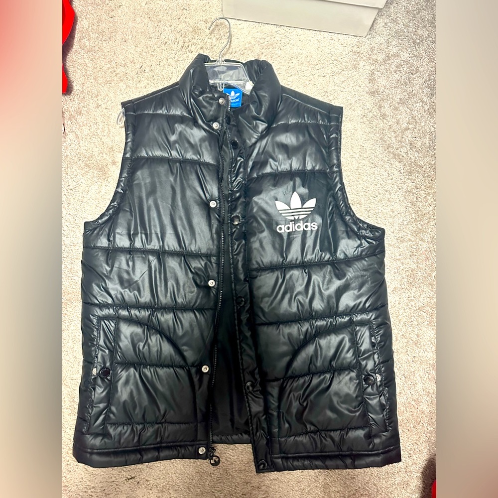 Original Adidas Puff Vest size Medium Black